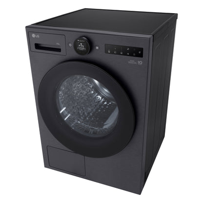 LG RT10X8B 10kg Warmtepompdroger Zwart | Zelfreinigende Condensor | Eco Hybrid™ | Dual Inverter Heat Pump