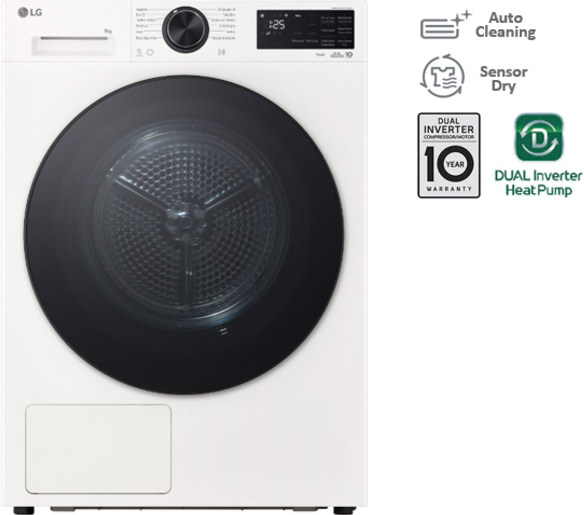 LG RHX5009TWB Warmtepompdroger