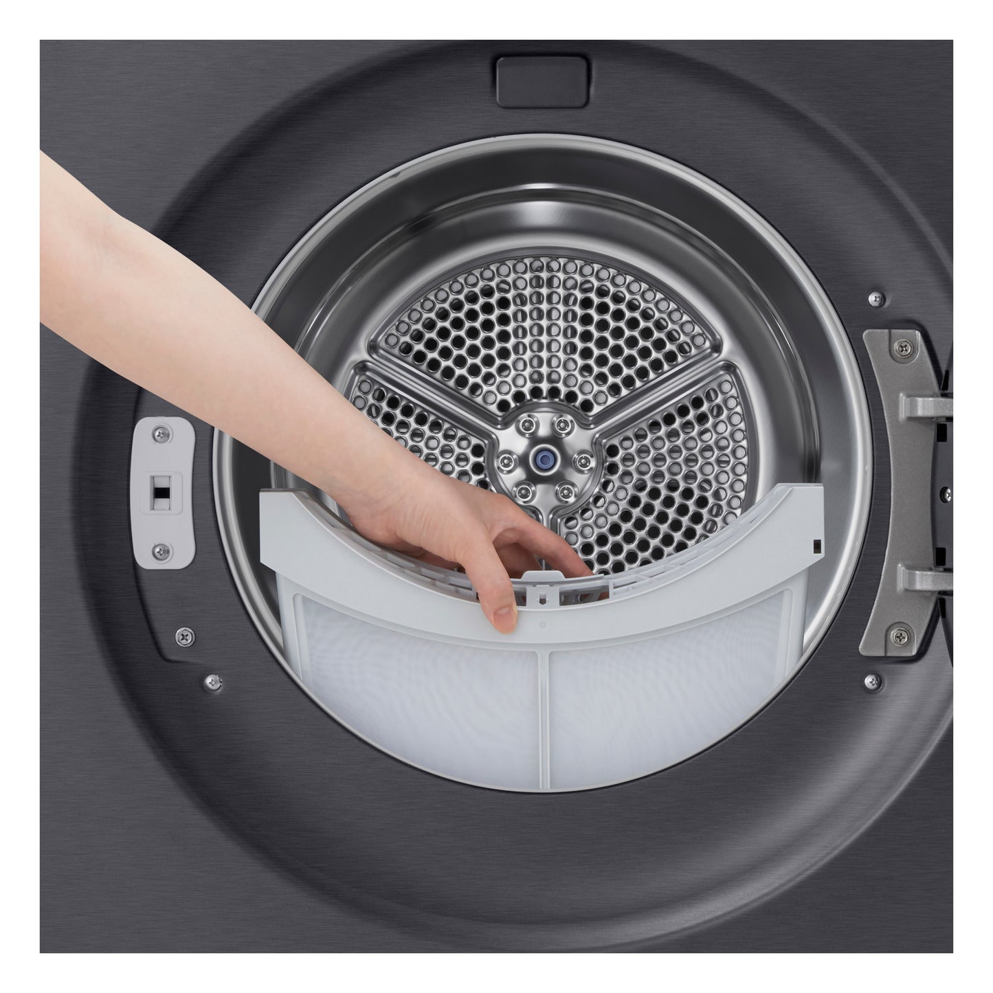 LG RT10X8B 10kg Warmtepompdroger Zwart | Zelfreinigende Condensor | Eco Hybrid™ | Dual Inverter Heat Pump