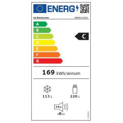 LG GBBS312CEV Zwart