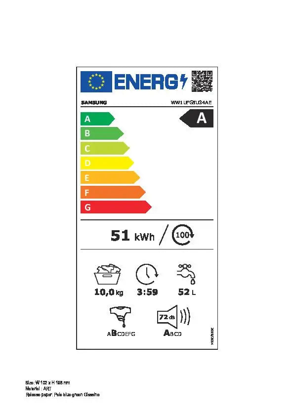 Samsung WW1UFG5U34AEEN AI EcoBubble 5000-serie