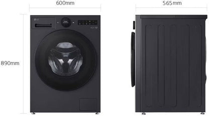 LG F4WX801YB Wasmachine 11kg | Zwart | AI DD™ | Steam™ | TurboWash™ | A-40%