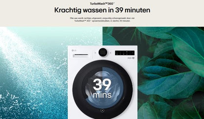 LG F4WX801YB Wasmachine 11kg | Zwart | AI DD™ | Steam™ | TurboWash™ | A-40%