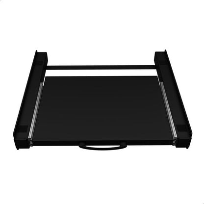 Bodo® Stapelkit - Uitschuifbare plank - Wasmachine en Droger - Universeel - Zwart - Inclusief Anti Trilrubbers
