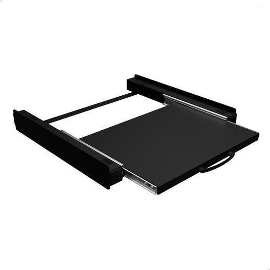Bodo® Stapelkit - Uitschuifbare plank - Wasmachine en Droger - Universeel - Zwart - Inclusief Anti Trilrubbers