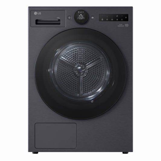 LG RT10X8B 10 kg warmtepompdroger Zwart | Zelfreinigende Condensor | Eco Hybrid™ | Dual Inverter Heat Pump
