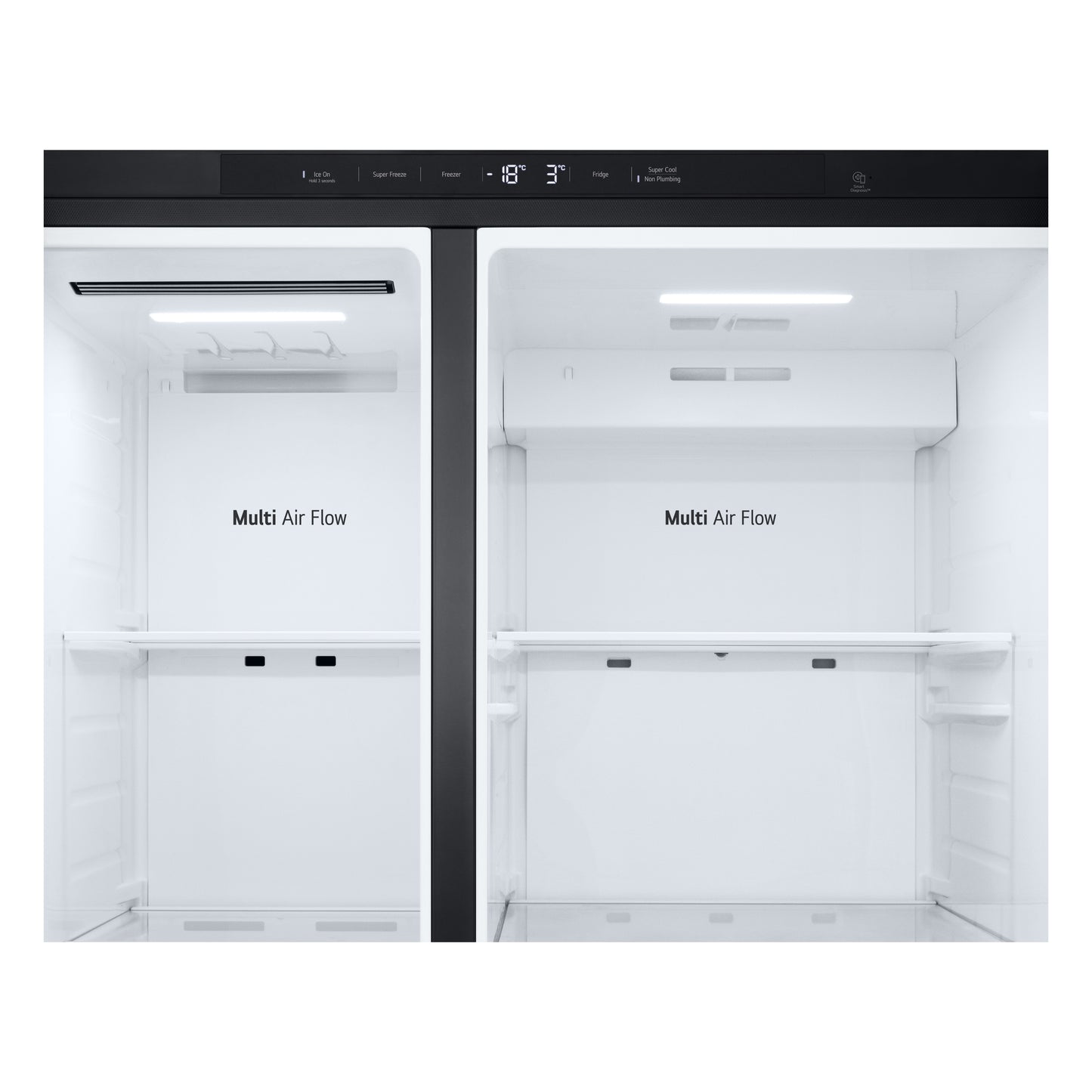 LG GSLC41EPPE 641L Amerikaanse Koelkast Zwart | LINEAR Cooling™ | Smart Inverter Compressor™ | Water- & IJsdispenser