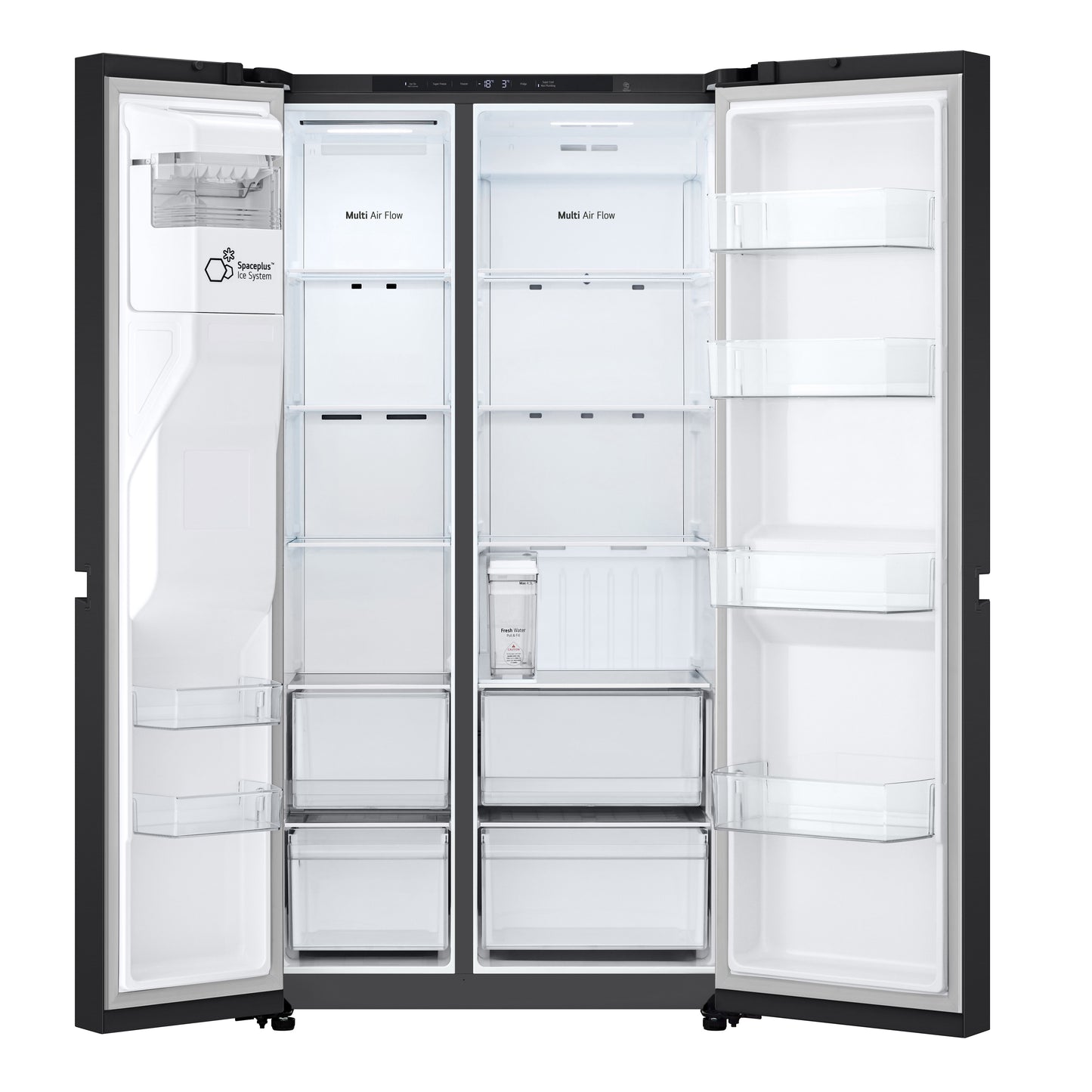 LG GSLC41EPPE 641L Amerikaanse Koelkast Zwart | LINEAR Cooling™ | Smart Inverter Compressor™ | Water- & IJsdispenser