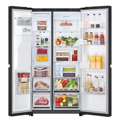 LG GSLC41EPPE 641L Amerikaanse Koelkast Zwart | LINEAR Cooling™ | Smart Inverter Compressor™ | Water- & IJsdispenser