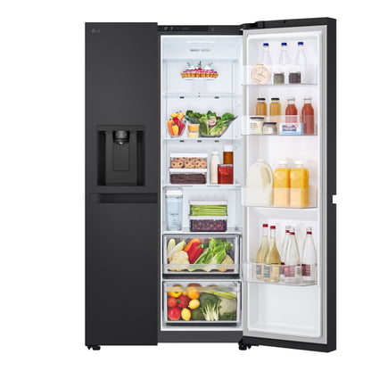LG GSLC41EPPE 641L Amerikaanse Koelkast Zwart | LINEAR Cooling™ | Smart Inverter Compressor™ | Water- & IJsdispenser